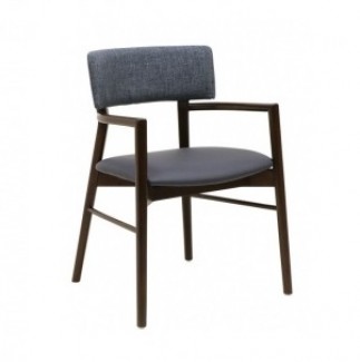 Holsag Toleda Hospitality Mid-Century Arm Chair - Profile View
